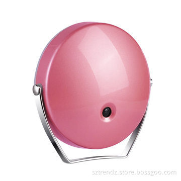 LED makeup mirror, 3 x magnifying with built-in LED, 360 degree rotatable with steel shelf